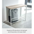 thumbnail image 5 of Yamazaki Home Entryway Storage Organizer and Bench, White, Steel + Wood, 5 of 7