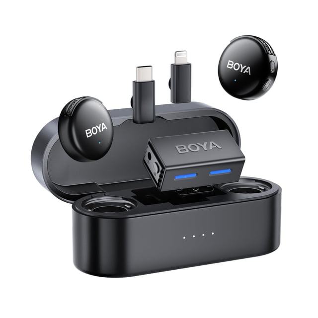 Micrófono Lavalier inalámbrico BOYA BOYALINK 3 Mini para cámara/iPhone/Android