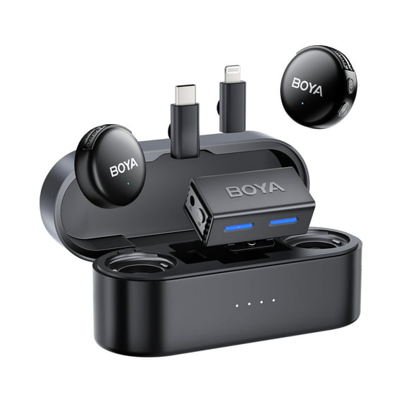 Micrófono Lavalier inalámbrico BOYA BOYALINK 3 Mini para cámara/iPhone/Android
