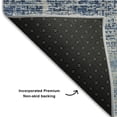 thumbnail image 6 of HomeRoots 662954 8 ft. Sky Blue & Gray Abstract Washable Round Area Rug with UV Protection, 6 of 9