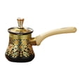 thumbnail image 3 of predolo Turkish Coffee Pot Butter Warmer Pot Small with Handle Greek Arabic Coffee Maker 350ml, 3 of 8