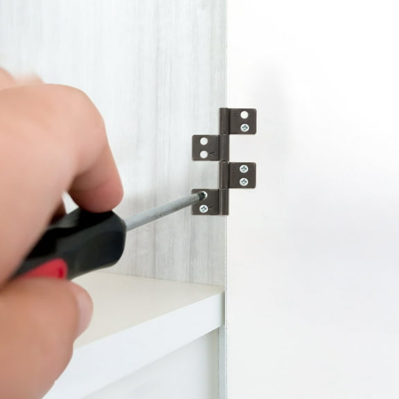 2 Pcs Soft Close Hinge Screen Door Shock Hinges for Cabinet Doors Office