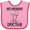 Pink and Fuchsia, variant on Inktastic Mommy is a Doctor Baby Girls Baby Bib