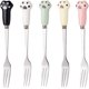 thumbnail image 1 of Tenedores decorativos de frutas YONGSHENG acero inoxidable reutilizables 5 uds., 1 of 5