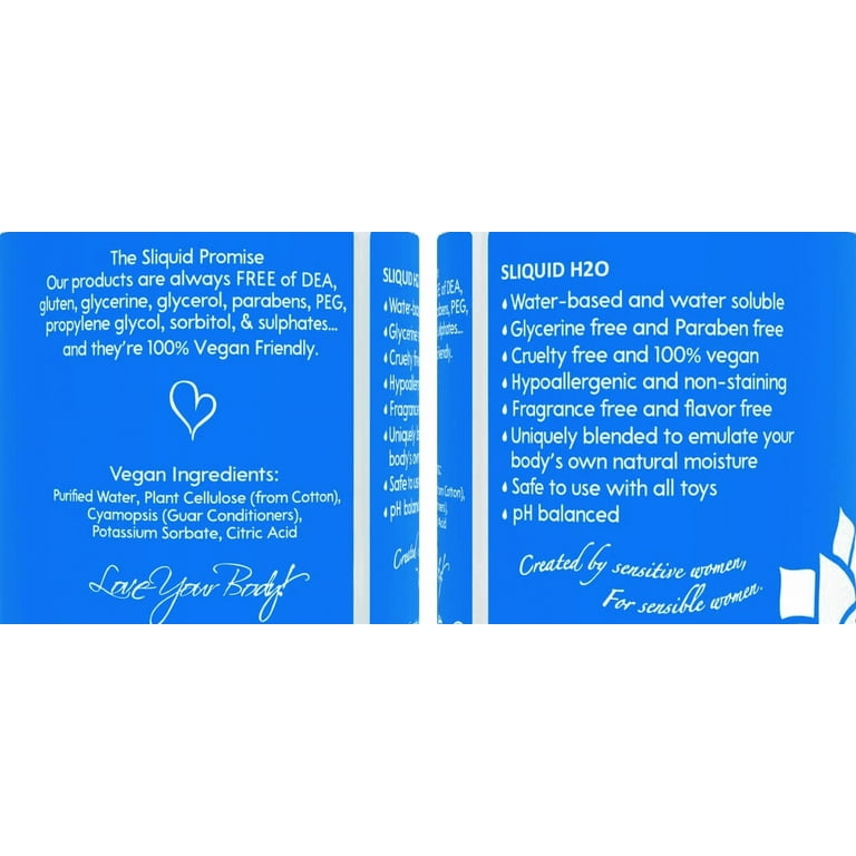 Sliquid, Water-Based Personal Lubricant, 4.2 fl Oz, Unscented - Walmart.com Sliquid, Water-Based Personal Lubricant, 4.2 fl Oz, Unscented - Walmart.com