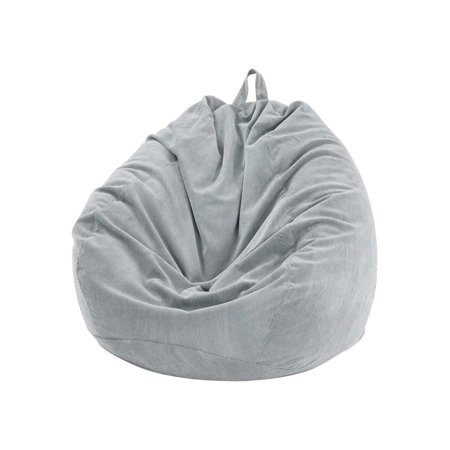Sunisery Stuffed Animal Storage Bean Bag Chair Cover (No Filler) for Kids Adults, Soft Corduroy Beanbag for Organizing Plush Toys