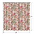 thumbnail image 5 of Pioneer Flower Floral Print Pattern Shower Curtain 72"x72", Bathroom Decorative Shower Curtain Set with 12 Hooks, Waterproof Washable, 5 of 6