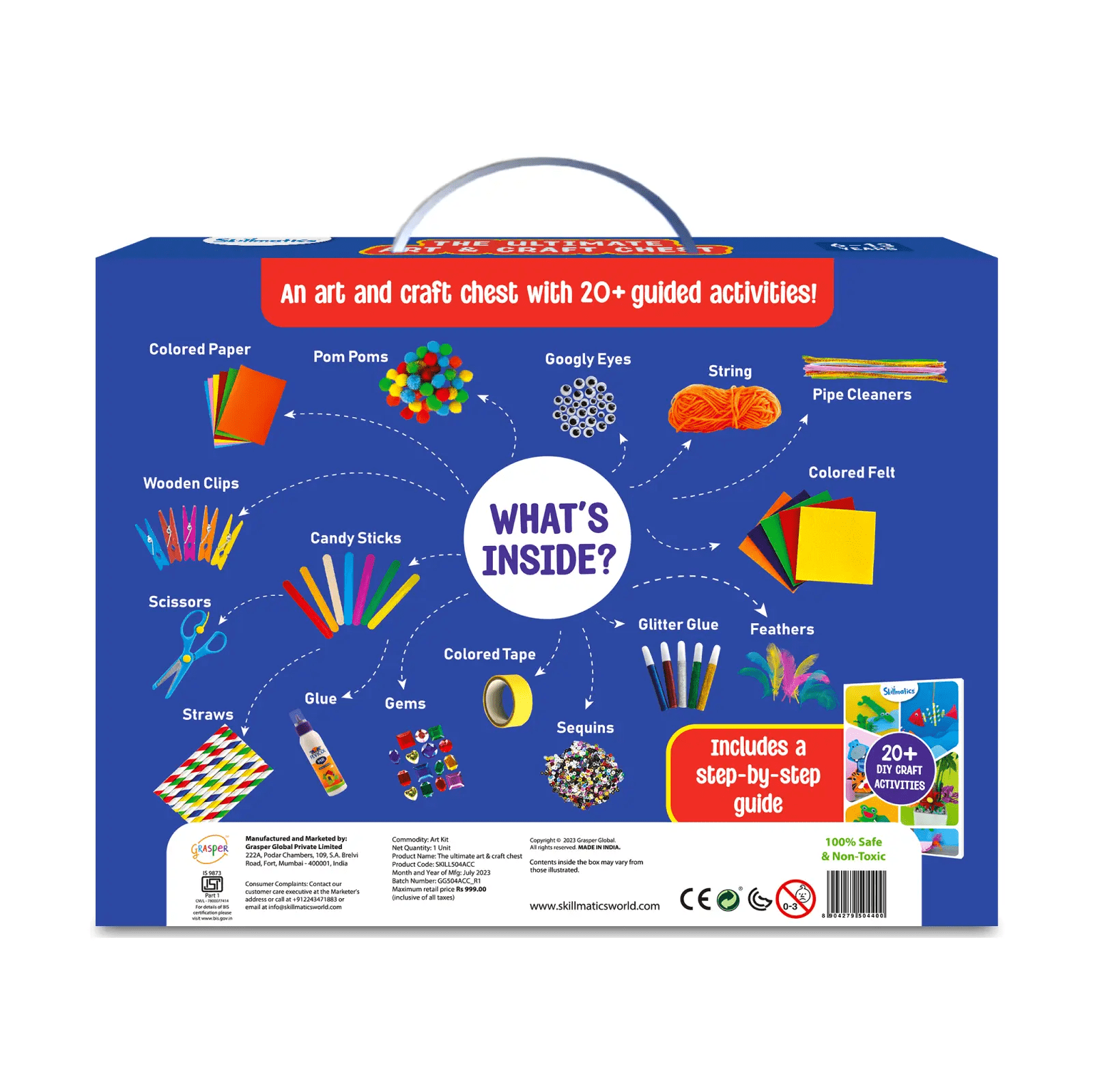 Skillmatics Ultimate Art & Craft Activity Chest | DIY Activity Set (ages 6-13)