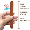 thumbnail image 3 of CraftySticks- 300 Pack, 6 Inch Brown Color, Jumbo Wood Popsicle Sticks for Crafts, Home, School Art, Building, Learning, Wood Tongue Depressor Size, 3 of 5