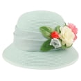 thumbnail image 4 of Women's Straw Braid Flower Cloche Hats, 4 of 6
