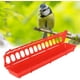thumbnail image 2 of 5 juegos de comederos para pájaros, comedero de plástico grueso para colgar al aire libre para palomas, dispositivo de alimentación, accesorio para jaula, rojo, 515x125x80mm, 2 of 5