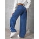 thumbnail image 4 of 2026 Y2K Retro Azul Jeans For Mujeres Otoño E Invierno Hot Diamond Butterfly Pantalones Rectos Sueltos, 4 of 7