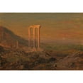 thumbnail image 3 of Frederic Edwin Church 24x18 Black Modern Framed Museum Art Print Titled - Classical Ruins, Syria (1868), 3 of 5