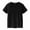 Black, variant on 5 Pack Kids T-Shirts, Short Sleeve Cotton Crew Neck Tees for Boys & Girls, Unisex Toddler Children's Top for Summer Plain