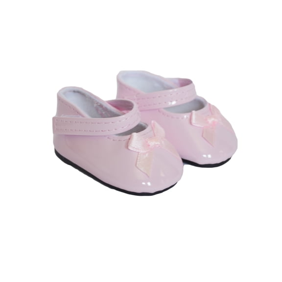 MBD® Pink Bow Mary Janes Fits 18 Inch Dolls