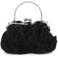 thumbnail image 1 of 2026 Ladies Flower Satin Evening Handbag, 1 of 1