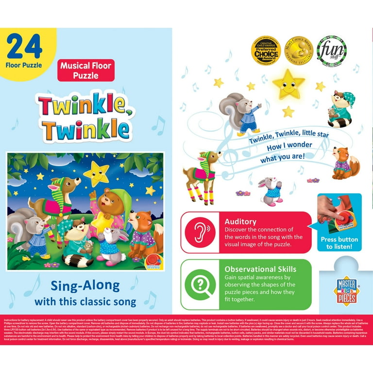 MasterPieces 24 Piece Sing-A-Long Sound Puzzle - Twinkle