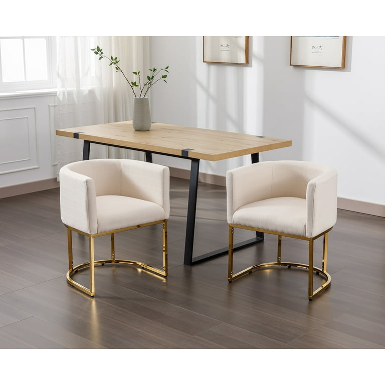 Upholstered barrel dining chairs sales