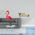 thumbnail image 2 of Estatua de pájaro, figura decorativa para jardín, accesorios para jardín de hadas, escultura de flamenco y sofá en miniatura, sofá cama de madera, bri, 2 of 8