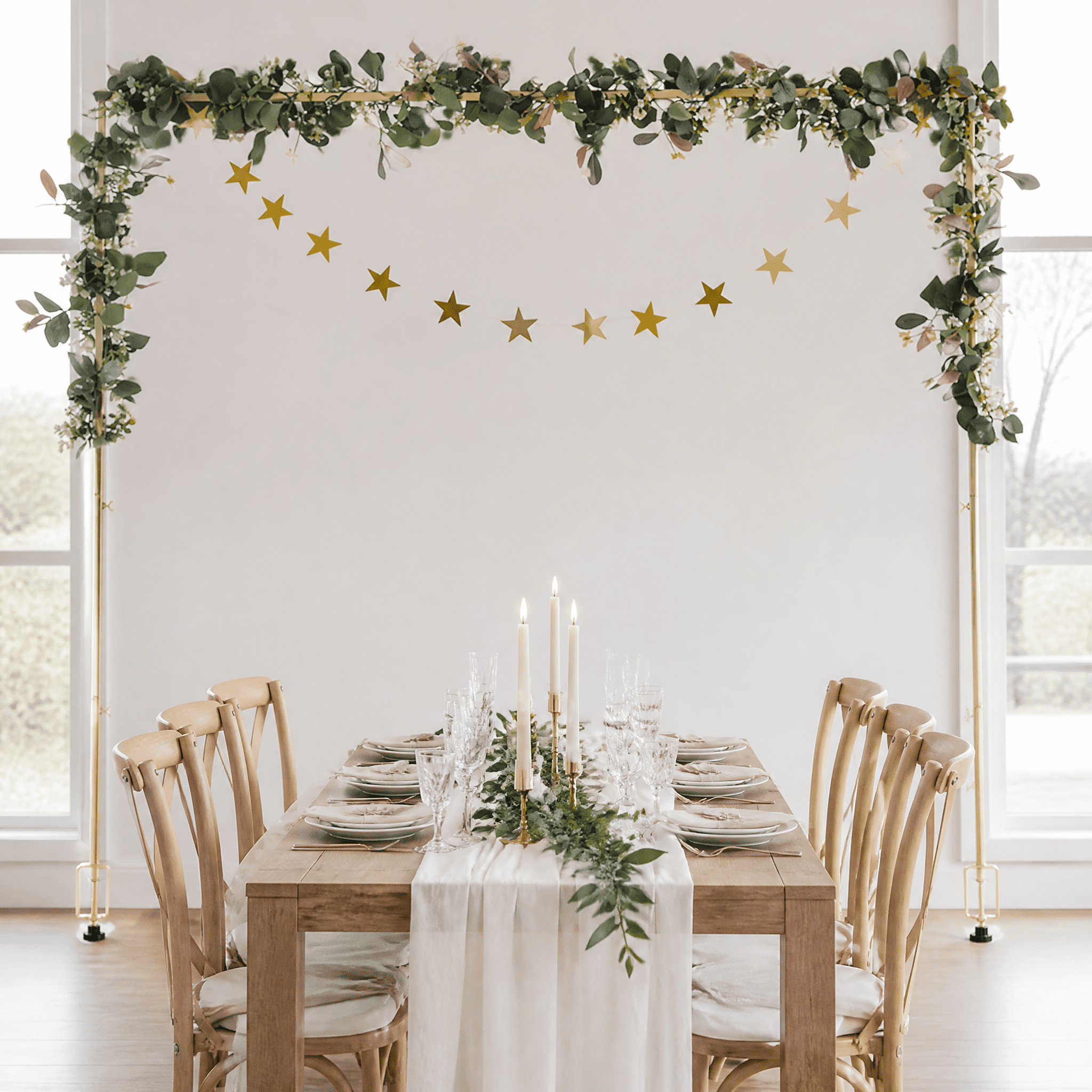 Over the Table Balloon Arch Stand with Clamp, 10-20 lbs Capacity, Adjustable 20-70" Length, 3 Heights, Storage Bag for Wedding Party Decor