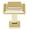 Polished Brass, variant on Alno A950-1 Millennium 1" Square Cabinet Knob