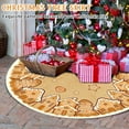 thumbnail image 6 of YIFUNIN 120cm Gingerbread Man Christmas Tree Skirt Craft Christmas Decorations with Cartoon Design for Home Party, 6 of 6