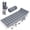 Gray, variant on Fenbeli Heavy Duty Camping Cot for Adults Folding Sleeping Cot Bed with Mattress, Gray