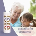thumbnail image 5 of Gigi Tumbler with Lid and Straw,20 oz Gigi Stainless Steel Insulated Water Bottle Coffee Mug Cup,Best Gigi Eve Gifts, Birthday/Mother''s Day/Christmas day gifts from granddaughter Grandson, 5 of 6