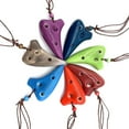 thumbnail image 2 of 6 Holes Ceramic Ocarina Alto C Submarine Style Musical Instrument with Lanyard Music Score For Music Lover and Beginner, 2 of 7
