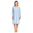 thumbnail image 2 of Casual Nights Women's Long Sleeve Micro Fleece Cozy Floral Night Gown, 2 of 5