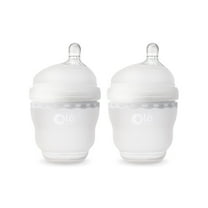 Olababy GentleBottle, Silicone Baby Bottle - 4oz, Frost 2-Pack
