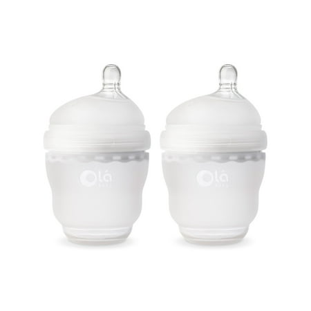UPC: 0789185886400 | Olababy GentleBottle Silicone Baby Bottle – 4oz Frost 2-Pack