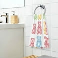thumbnail image 3 of Yayeee 2 Pack Hand Towels for Bathroom 100% Cotton 16" x 28" Soft Absorbent Kitchen Towel, Gummy Bear Pattern, 3 of 7