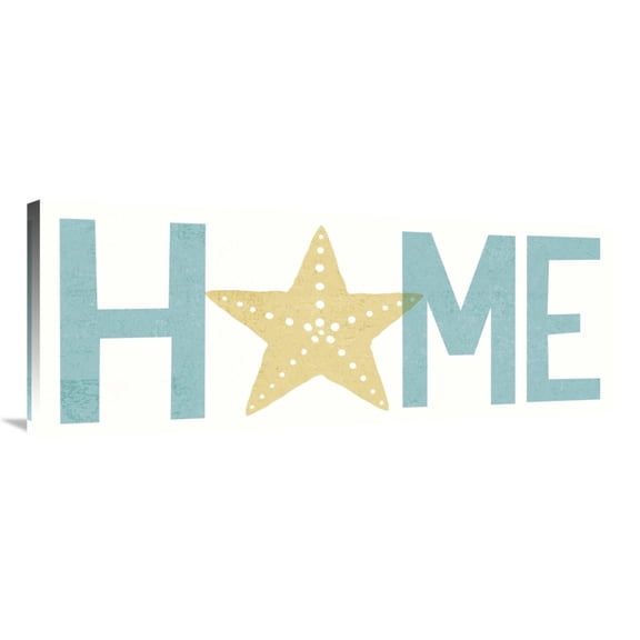 Global Gallery's 'Under Sea Treasures Home' By Michael Mullan Stretched Canvas Wall Art