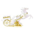 thumbnail image 1 of Escultura de animal, estatua de caballo, regalo de cumpleaños, colección, decoración, adorno de resina Blanco, 1 of 8