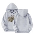 thumbnail image 6 of YunPes Girls Oversized Hoodie Leopard Pumpkin Graphic Sweatshirt Teen Kids Trendy Casual Pullover Top Halloween Party & Spring Fall Daily Wear, 6 of 6