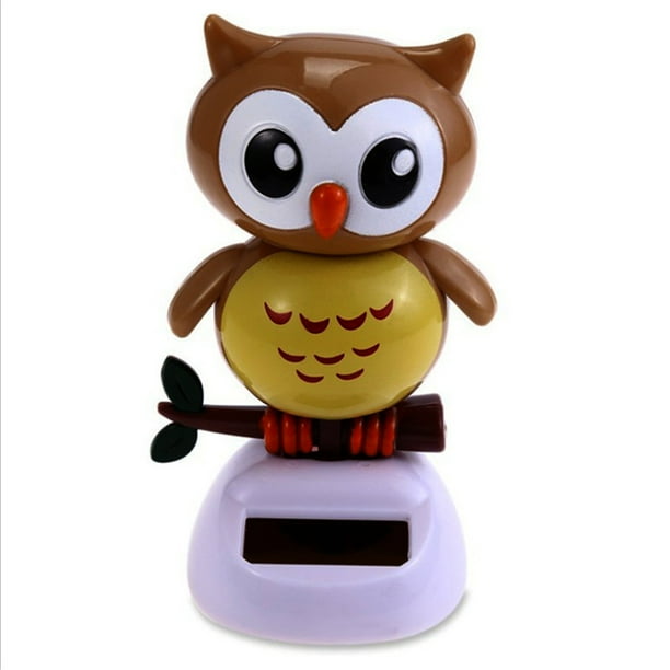 Solar Dancing Toy Animal Bobble Head Dancer Toy Cute Owl Car Ornament