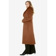 thumbnail image 3 of Jessica London Women's Plus Size Long Wool-Blend Coat With Faux Fur Collar, 3 of 4