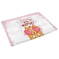 thumbnail image 2 of MKHERT Cute Cartoon Cat with Valentine's Day Quotes I Love You More Doormat Rug Home Decor Floor Mat Bath Mat 30x18 inch, 2 of 3