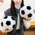 thumbnail image 5 of MMJ Stuffed Animals Soccer Ball Plush Toy 8.66in Soft Cuddly Pillow for Sports Decor Game Day, 5 of 6