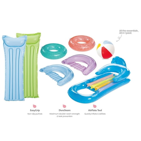 Funsicle Party Pack 8 Pack  Pool Toy & Floats  Tubes & Lounges  Colors Vary  Adults