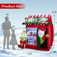 thumbnail image 2 of Gymax 6.3FT Self Inflatable Santa Claus Cookie Shop Christmas Decoration w/ Colorful Lights, 2 of 10