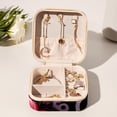 thumbnail image 6 of Valentine's Day Travel Portable Jewelry Stand and Organizer Box - Square Storage Box for Rings, Earrings, Necklaces, Bracelets, and More - Suitable for Girls and Women - Jewelry Boxes for Travel, 6 of 6