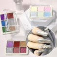 thumbnail image 2 of Six-color solid magic mirror Powder nail polish powder Glitter Nail Pigment, 2 of 10