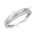 thumbnail image 3 of CARATS FOR YOU 4.7MM x 3.1MM 950 Platinum Glossy Carved Design Ring, Ring Size-6.5, 3 of 6