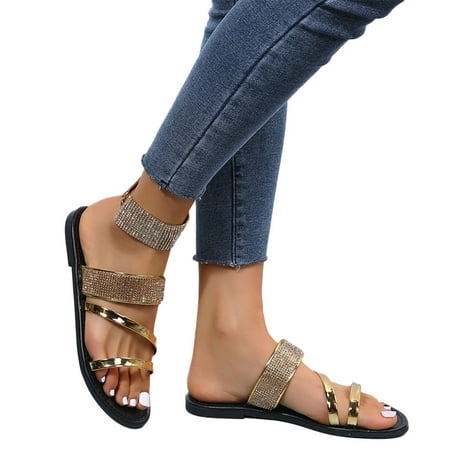 

Vedolay Flat Sandals for Women Sandals Women Wedges Platform Summer 2023 Women s Beach Casual Sandals Black 9.5
