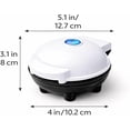 thumbnail image 3 of Mini Plancha Eléctrica Ligera y Práctica para Hot Cakes y Huevos | Superficie Antiadherente de Calentamiento Rápido | Ideal para Porciones Individuales | Diseño Compacto Fácil de Usar (blanco), 3 of 16