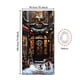 thumbnail image 2 of Cortina de puerta navideña con decoración navideña, fondo con escena navideña, 2 of 2