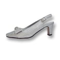 thumbnail image 3 of FLORAL Emma Women's Wide Width Evening Dress Shoes for Wedding, Prom, & Dinner SILVER 9, 3 of 6