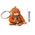 thumbnail image 4 of Protect Punch Monkey Keychain, 3D Cute Monkey Holding Plush Toy Hanging Keychain for Backpack Purse Car Keys Gift, 4 of 8